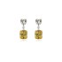 Yellow Heart Stud Earrings