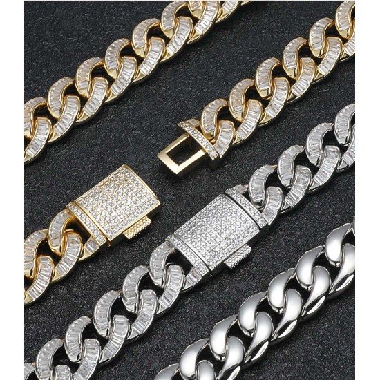 hiphop iced out jewelry necklace for man