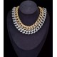luxury gold-plated full studded cz diamond hiphop necklace
