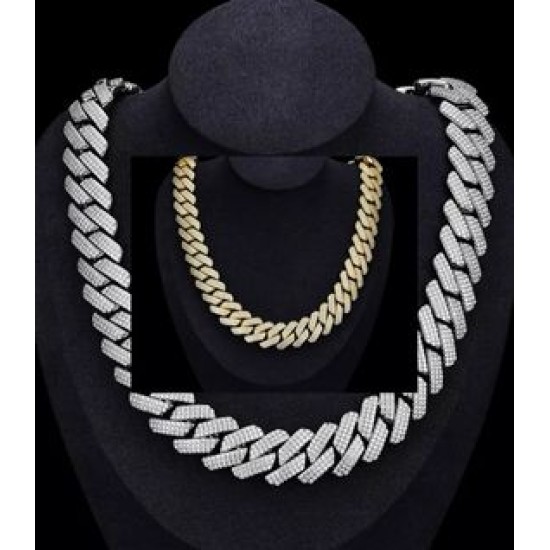 Hot Pick 20mm Hiphop Jewelry Iced Out Cuban Necklace