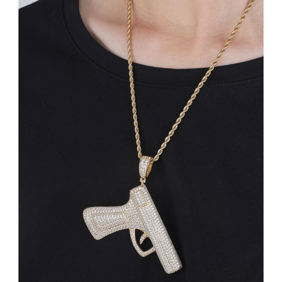 New arrivals hiphop  gun pendant