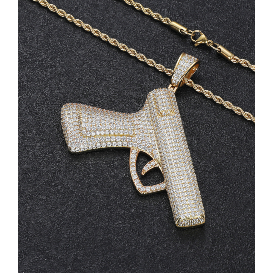 New arrivals hiphop  gun pendant