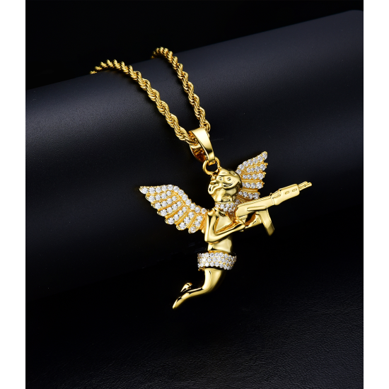 fashion style copper gold plated pendant