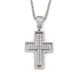 New popular gold and silver plated cross style pendant