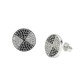 Black and white diamond earrings