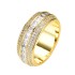 high quality luxury hiphop ice out bling ring