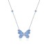 Blue Bow Necklace