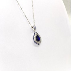 blue drop necklace