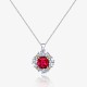Ice cut geometric high carbon diamond necklace Ice cut geometric high carbon diamond necklace