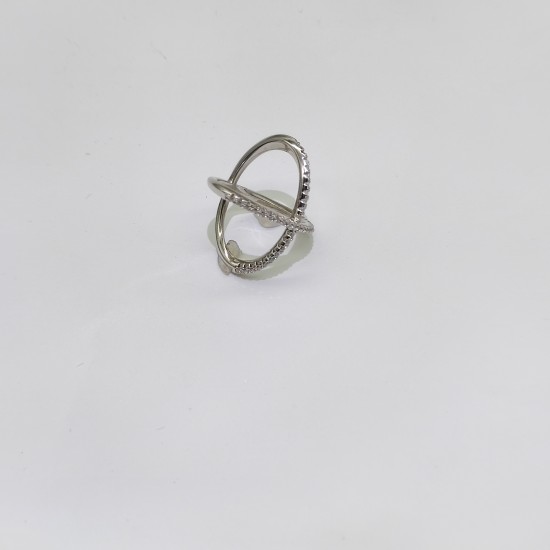 Silver Cross Wrap Ring