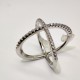 Silver Cross Wrap Ring