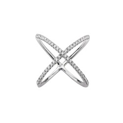 Silver Cross Wrap Ring