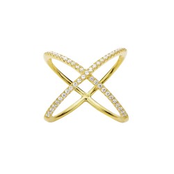 Silver Cross Wrap Ring