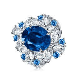 Blue Flower Ring